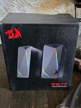 Redragon GS510 Waltz RGB Wired Desktop Speaker set - BNIP - gaming - egirl